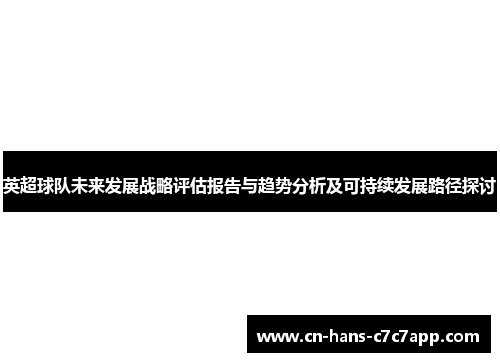 英超球队未来发展战略评估报告与趋势分析及可持续发展路径探讨 英超球队未来发展战略评估报告与趋势分析及可持续发展路径探讨